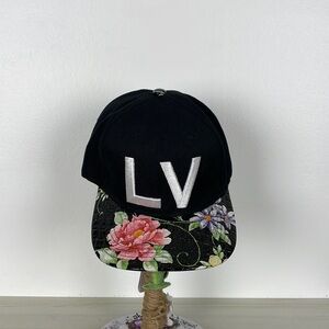 New Genesis Head Gear baseball cap women's one size Las Vegas floral brim hat